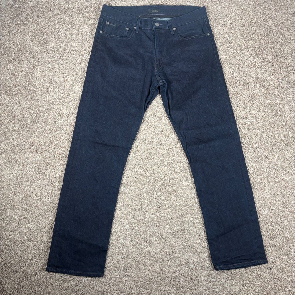 Polo Ralph Lauren Mens The Prospect Straight Jeans Dark Wash 32x30 Indigo